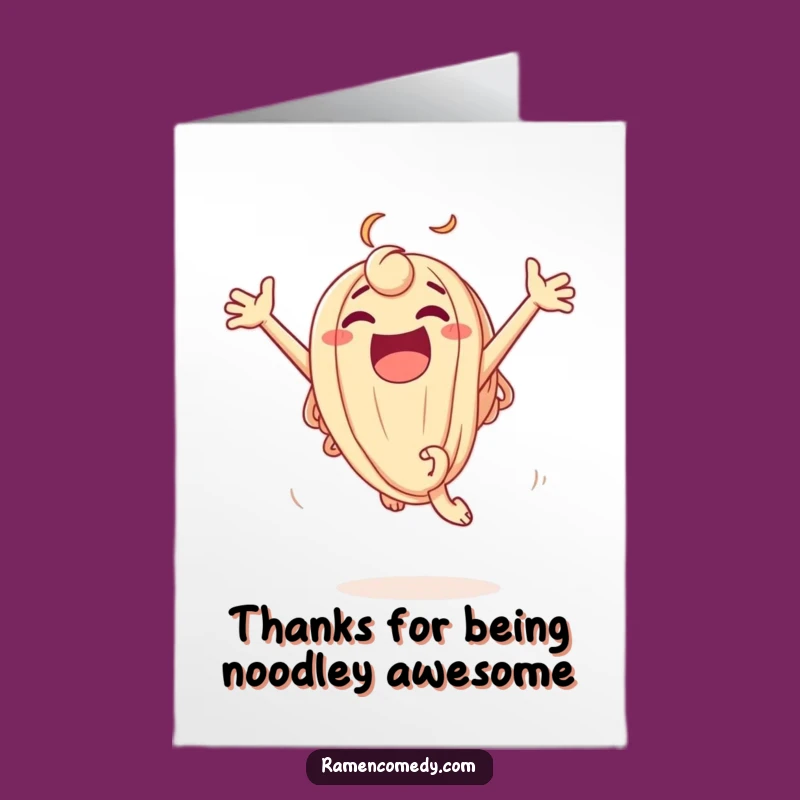 Free Printable Udon Thank You Card - Funny Downloadable Appreciation Gift