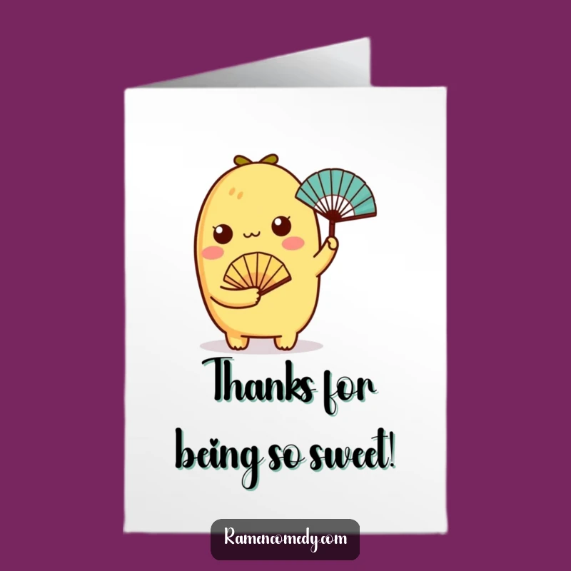 Free Printable Thank You Card: Cool Tamagoyaki, Grateful Downloadable Gift!