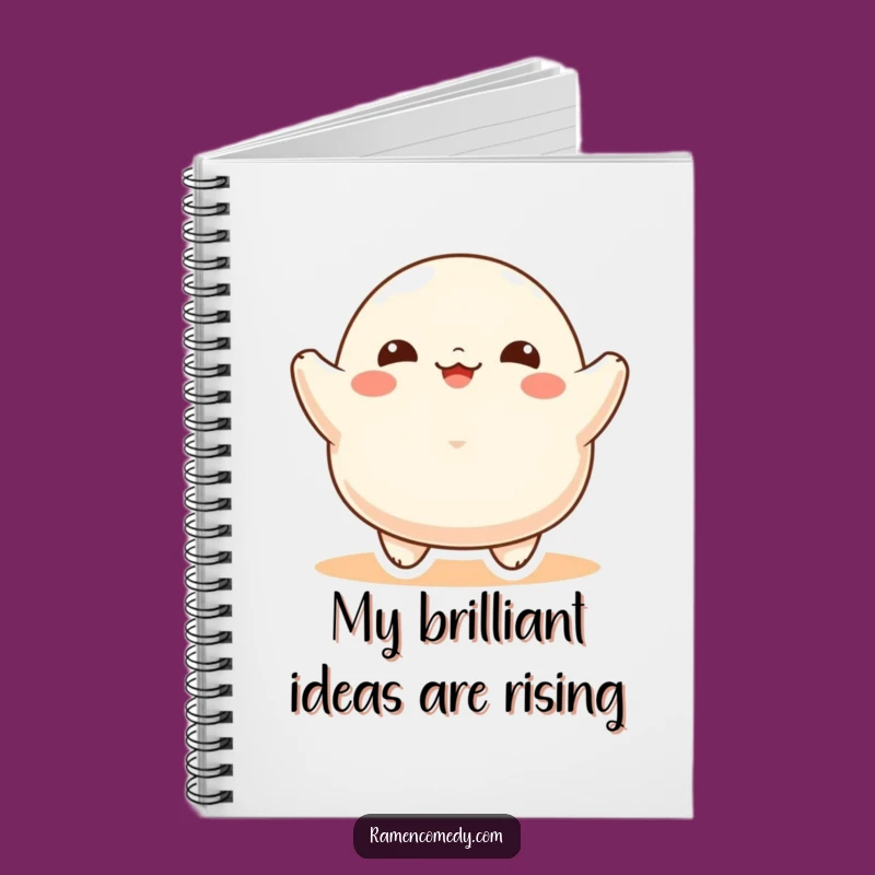 Funny Dumpling Bounce Notebook: Jot Down Ideas with Hilarious, Happy Food Character Charm