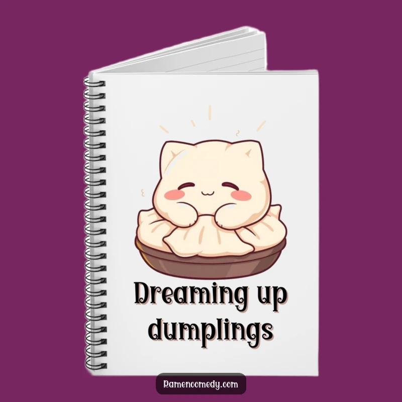 Funny Gyoza Notebook: Jot Down Ideas with Napping Character Fun