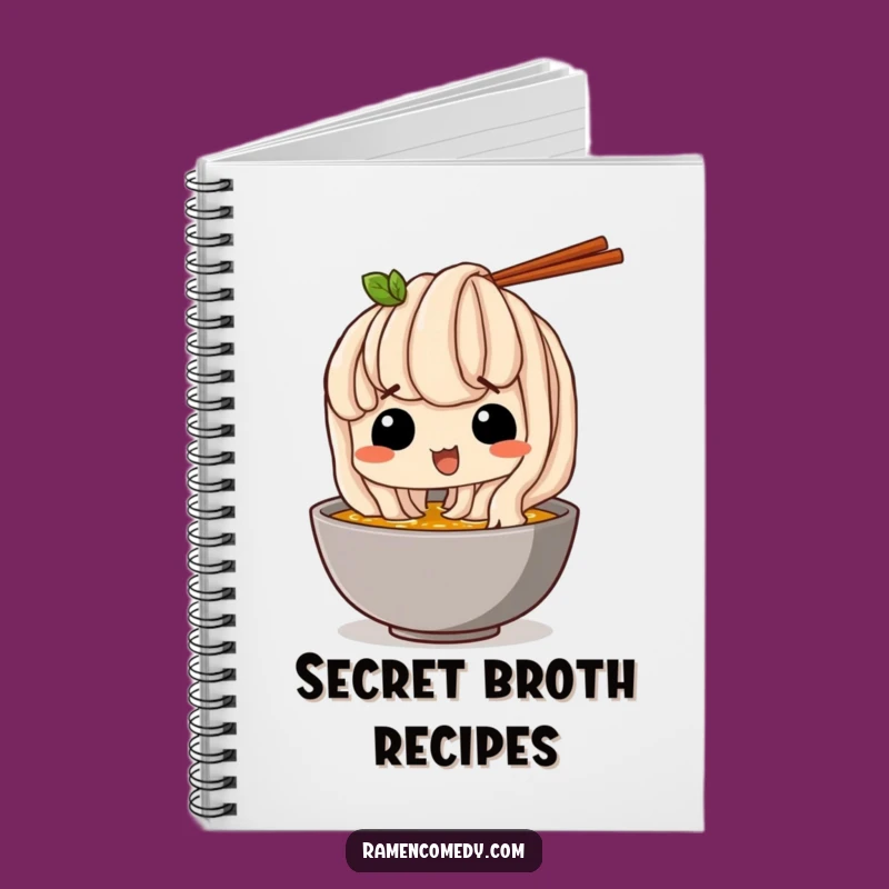 Funny Noodle Notebook: Udon Broth Sip, Hilarious and Cute Funny Gift for Journaling