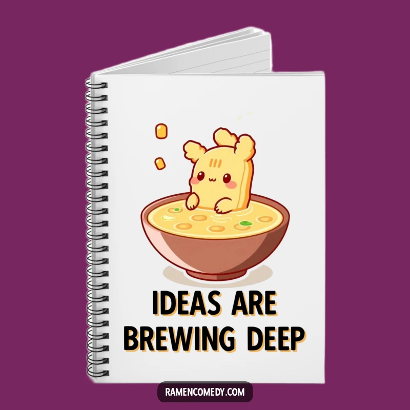 Funny Tempura Broth Notebook: Jot Down Ideas with Relaxing, Hilarious Food Character Charm