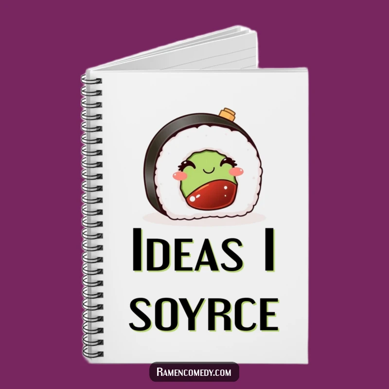 Funny Sushi Notebook: Jot Down Ideas with a Wink