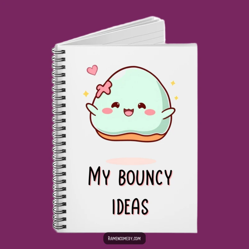 Funny Dessert Notebook: Bouncing Mochi Fun, Hilarious and Cute Funny Gift for Journaling