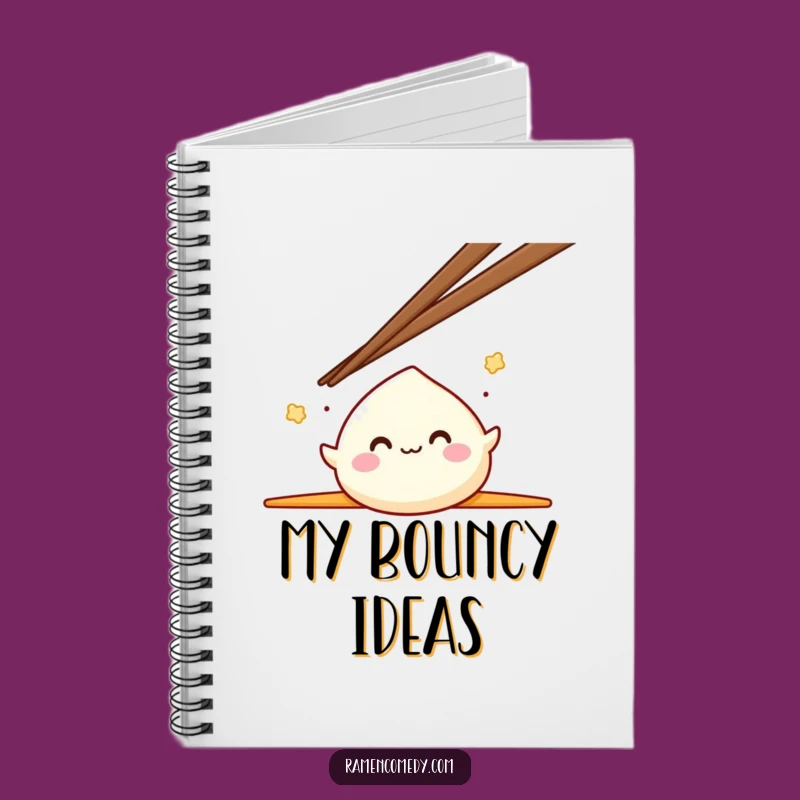 Funny Mochi Bounce Notebook: Jot Down Ideas with Japanese Dessert Charm