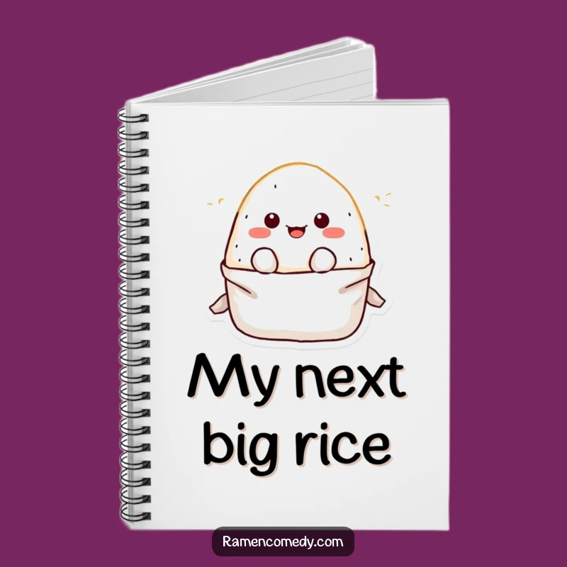 Funny Onigiri Notebook: Jot Down Ideas with a Playful Rice Ball Character