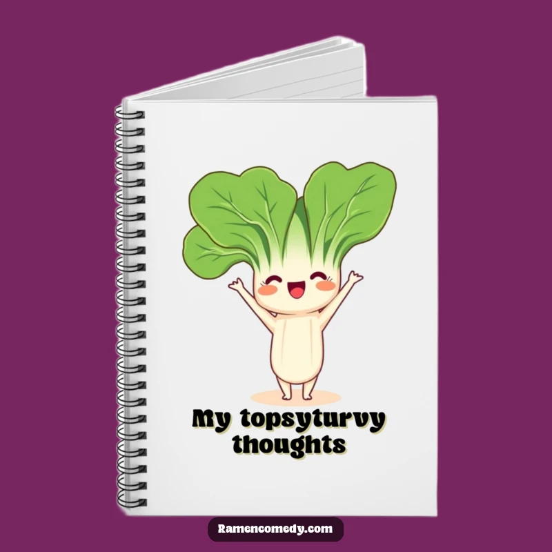 Funny Bok Choy Headstand Notebook: Jot Down Balanced Ideas