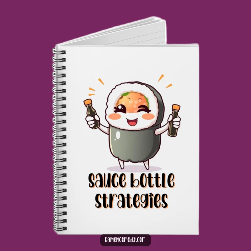 Funny Sushi Roll Wink Notebook: Hilarious Jotting for Foodie Fans