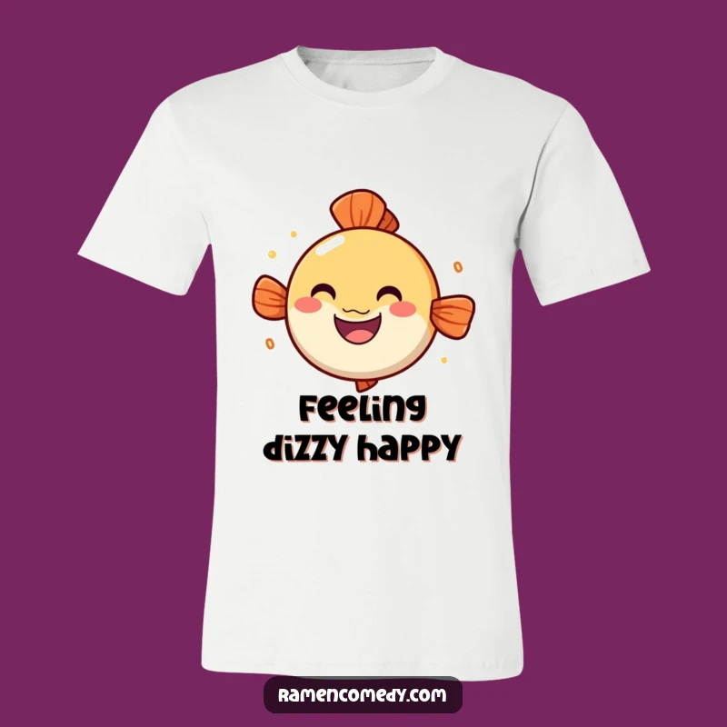 Funny Narutomaki T-Shirt: Cheerful Spinning Fish Cake Tee