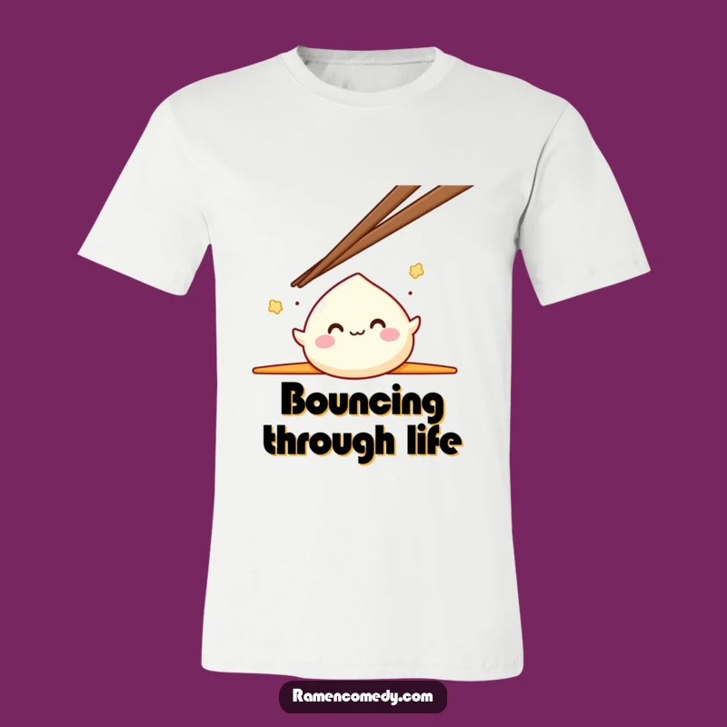 Funny Mochi Bouncing Tee: Wearable Joyful Japanese Dessert Shirt