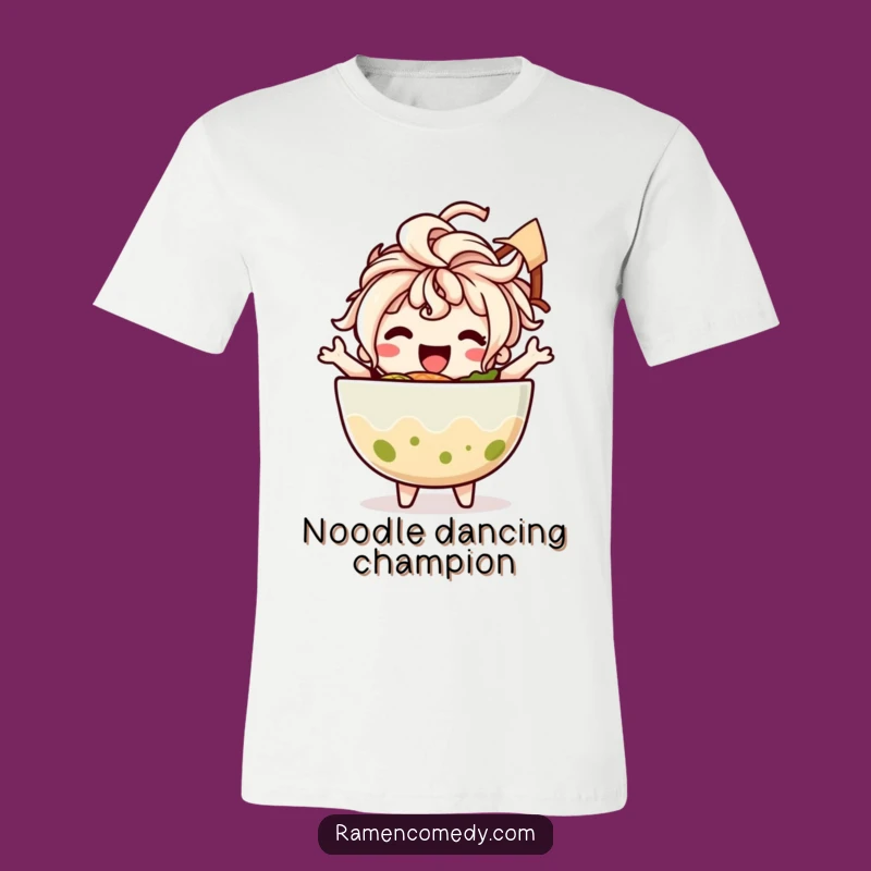 Funny Ramen Dance T-Shirt: Joyful Noodle Character, Hilarious Funny Gift