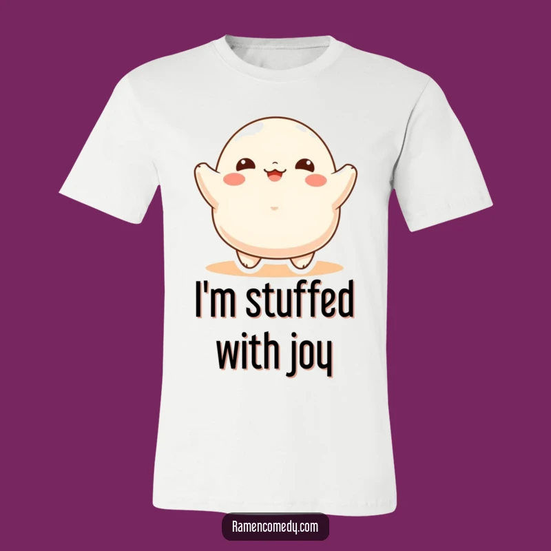 Funny Dumpling Bounce T-Shirt: Wear Your Happiness with this Playful Food Character Tee