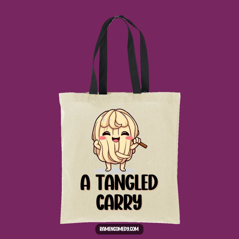 Funny Ramen Noodle Knot Tote: Carry Your Comfort Food Style