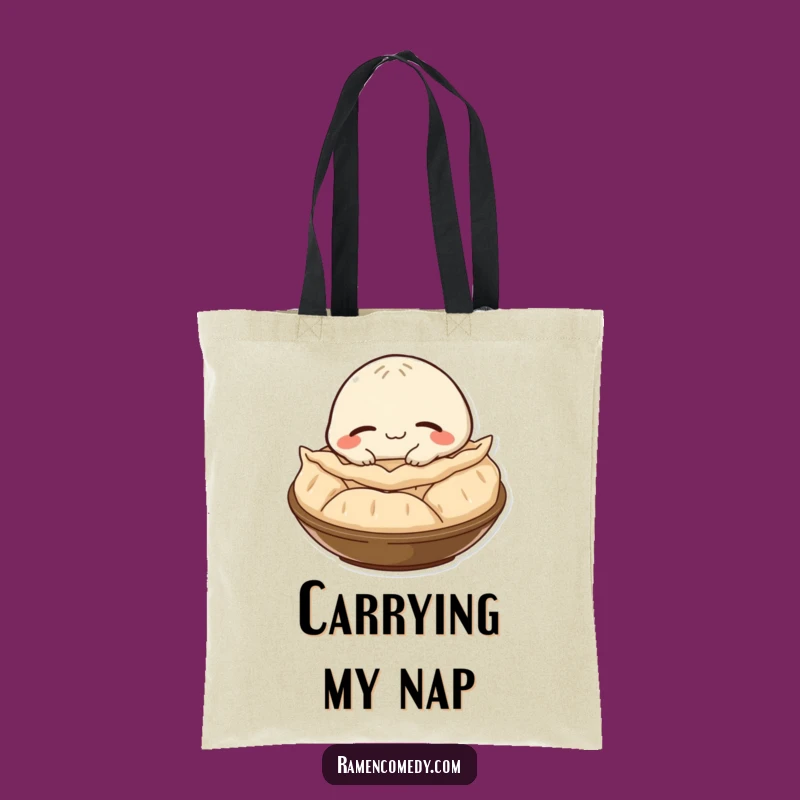 Funny Gyoza Nap Tote Bag: A Relaxing Carryall