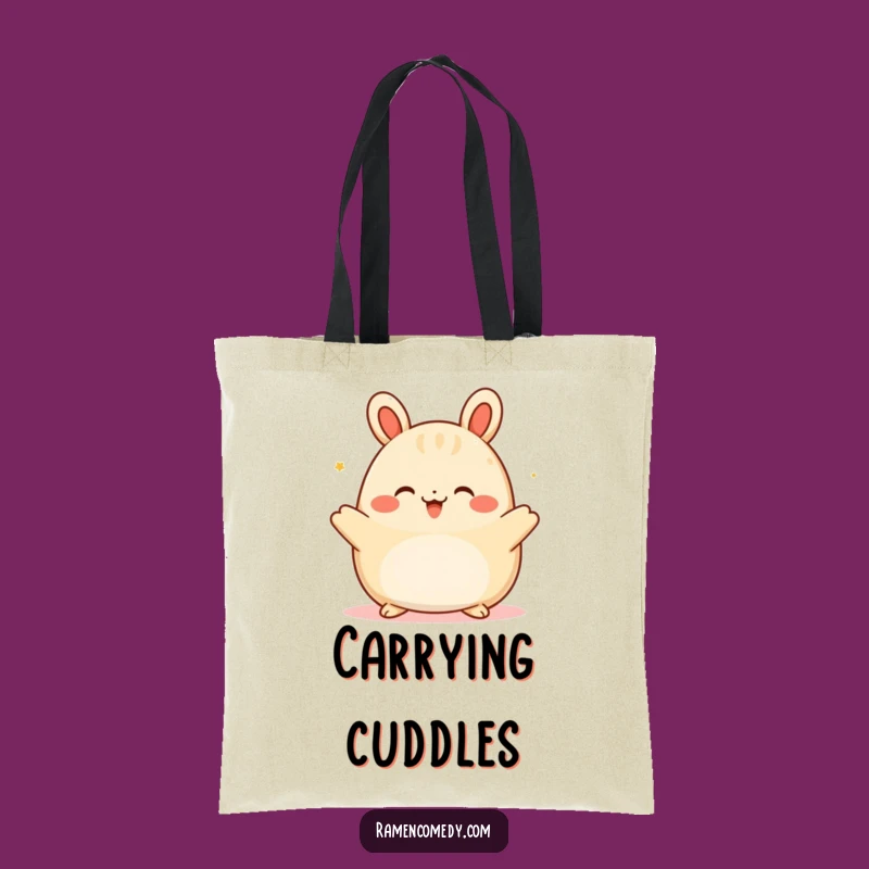 Funny Happy Bao Hug Tote Bag - Carry Your Warmth & Humor Everywhere