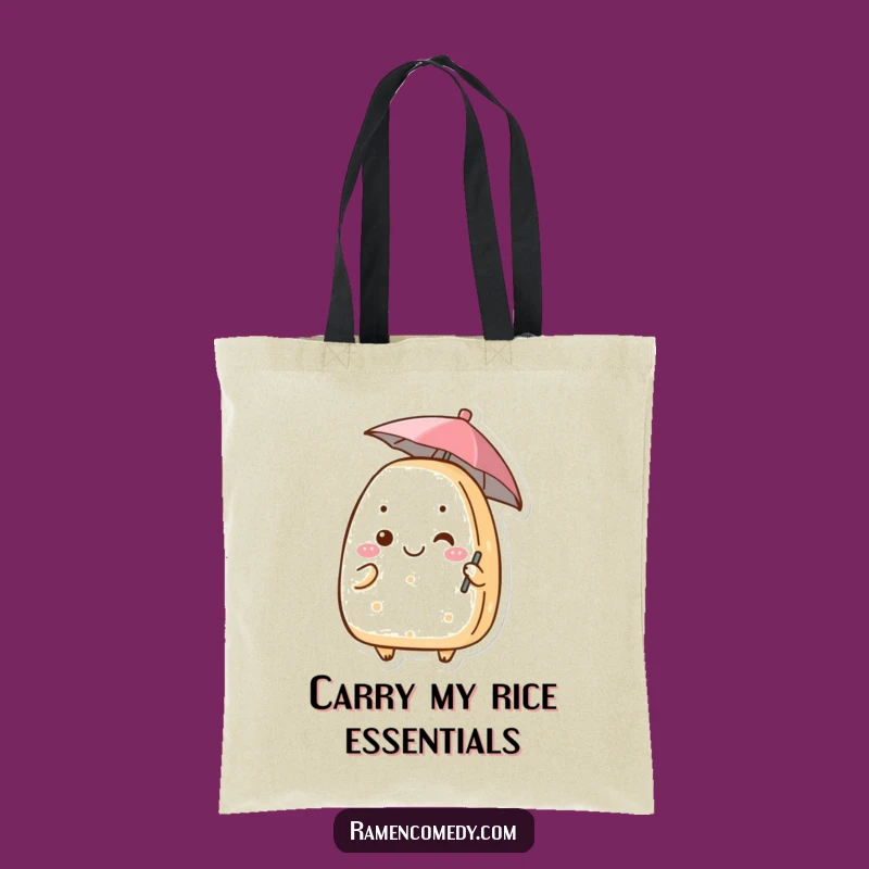 Funny Onigiri Umbrella Tote Bag A Hilarious Accessory for Daily Errands