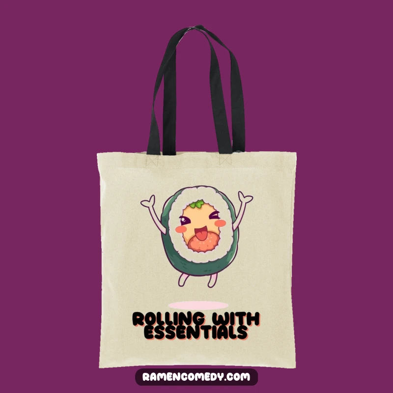 Funny Sushi Leap Tote Bag: Carry Your Joy with this Roll's Funny Gift