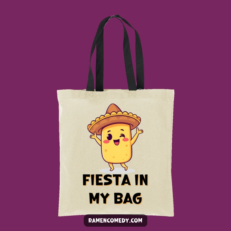 Funny Taco Jig Tote Bag: Festive Character Carry-All, Ideal Gift